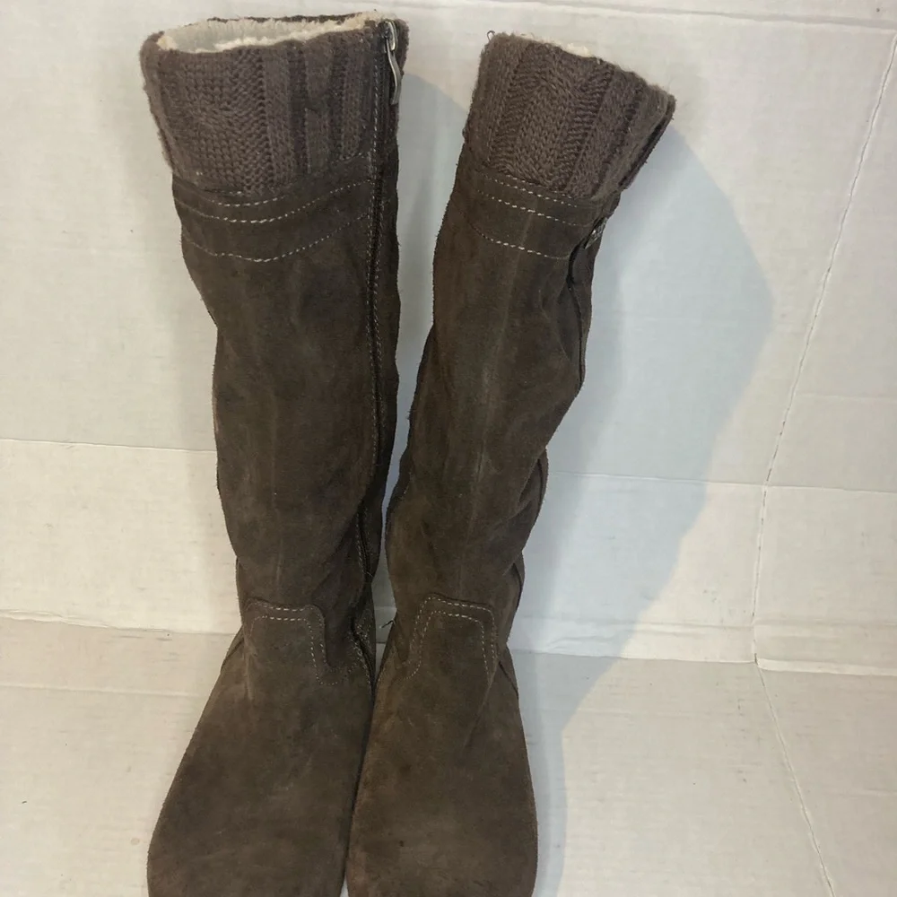 Bjorndal Woman Brown Suede Knee-High 'Stylish Boots Size 8